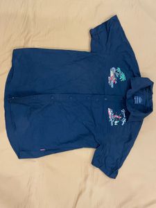 Black Embroidered Shirt (men)