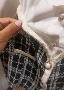 Black &amp; White Korean Aesthetic Top