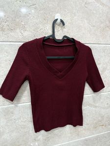 Red Wine crop top