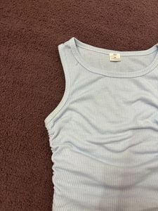 Powder Blue Crop Top