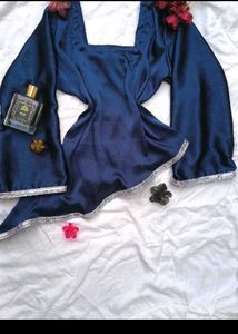 Customisable Navy Corset Style Top