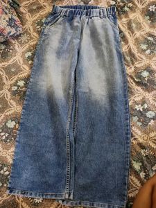 Wide Leg Denim Jeans
