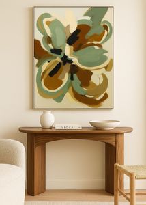 Modern abstract printed paintings on canvas