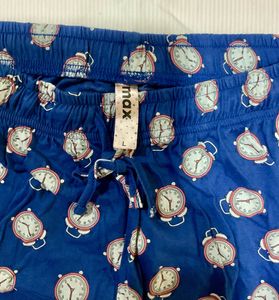 Novelty Clock Print Pajama Pants