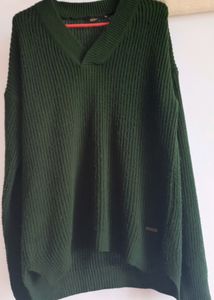Stylish V-Neck  Pollover Sweater 💚