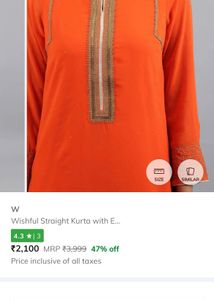 Wishful Straight Kurta