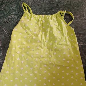 Cute Fluorescent Green Baby Dress &amp; Headband