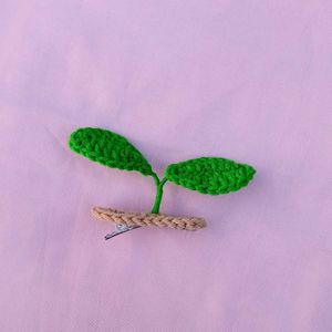 Leaf Crochet Hair Clip