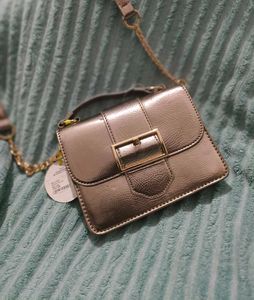 Missy Metallic Silver Mini Bag