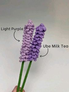 Handmade Crochet Lavender Flowers