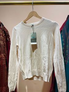 Taffoe Cream Knit Sweater