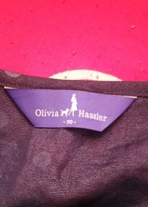 New Cute Navy polka dot  Ruffle Top