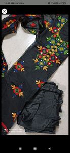 new unstitched dress material all over embroidery,