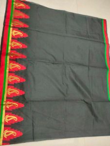 Elegant Saree with Border🖤❤️