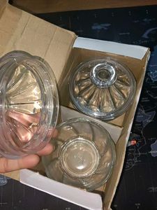 Glass Jar Set Of 2