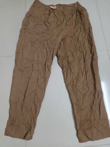 Biege Comfortable Casual Pants
