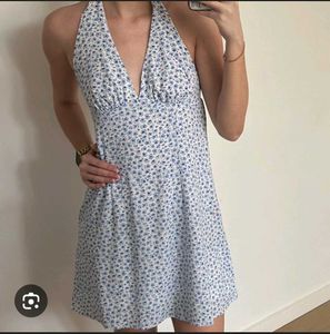 Floral Halter Mini Dress