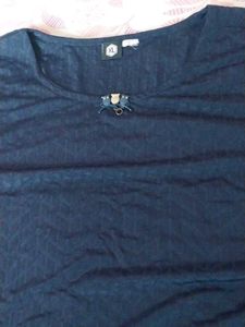 Stylish Navy Blue Tunic Top