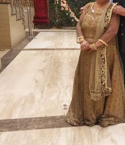 Beautiful Gown In Golden Colour
