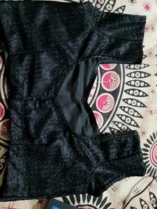 Beautiful Black Princess Cut Blouse