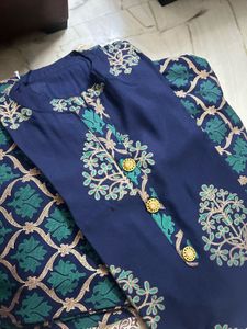 Embroidered Blue Kurta