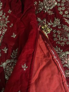 Red Embroidered Lehenga Choli