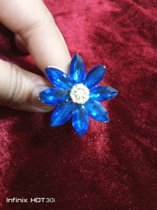 Blue Diamond Ring