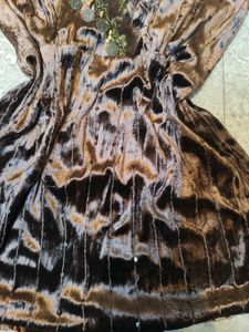 Brown Velvet Boho grunge fairy top