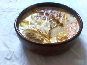 Floral Candle made with soy wax