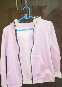 Sparkly Lavender Velvet Hoodie