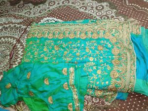 Elegant Green Saree