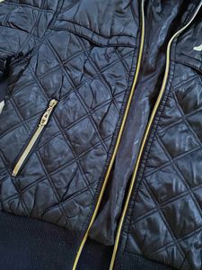 COMBO Black Quilted Jacket &amp; Shoulder Bag