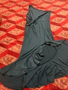 💚Elegant Green One-Shoulder Dress💚