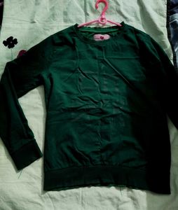 Strawberry Girl Green Sweatshirt - M Size