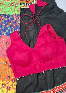 Black Chaniya Choli Set with Colorful Dupatta