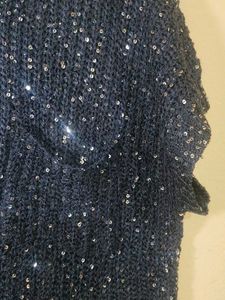Sparkly Navy Blue Top