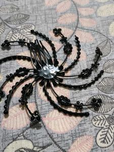 Rhinestone Flower Hair Comb