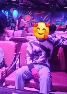 ARMENOR Men Printed Pullover with Fuzzy Detail