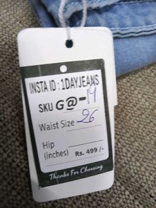G@19 Size-26 (Sale) Latest Ladies high waist Jeans