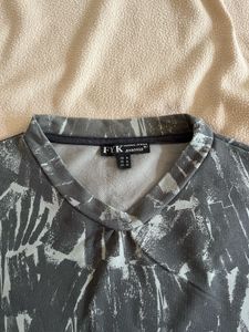 Abstract Print Boxy Tee