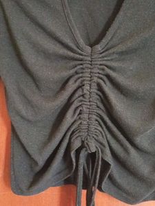 Black Cinched Top