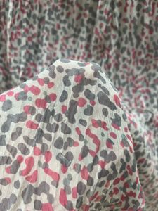 Leopard Print Ruffle Skirt