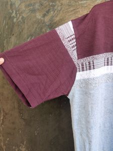 Mens XXL Tshirt Maroon And White