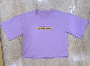 Cute Lilac Graphic Tee minion back