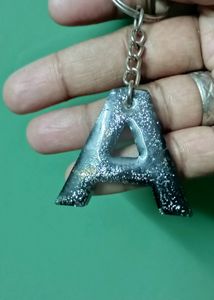 Resin Alphabet Keychain