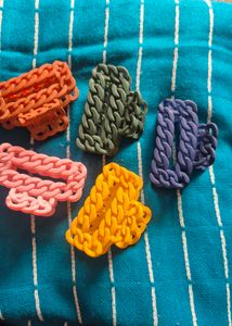 Chunky Chain Hair Clips 5 pcs