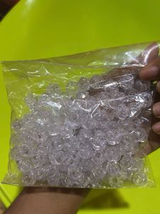 White Beads Combo ( Circular And Drop)