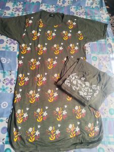 Floral Print Night Suit