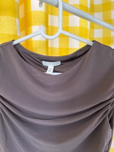 Brown Sleeveless Top