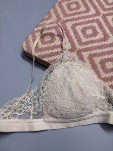 Trendy Lace White Bra